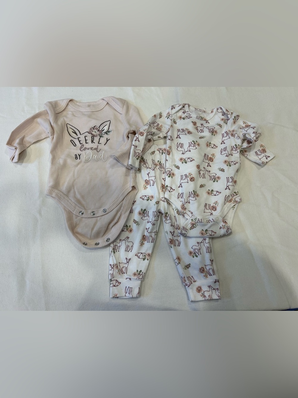 Baby girl deer clothing set